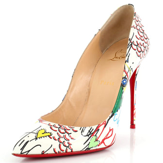 Christian Louboutin Women's Pigalle Follies Pumps Printed Patent 100