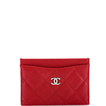 Chanel Classic Card Holder Quilted Caviar