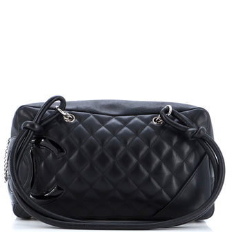 Chanel Cambon Bowler Bag Quilted Leather Medium