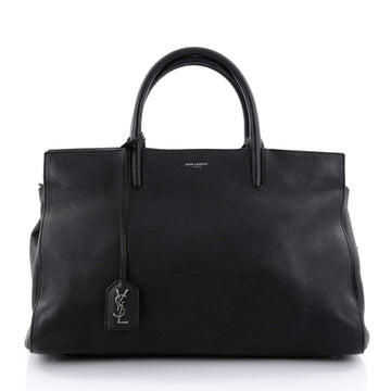 Saint Laurent Rive Gauche Cabas Leather Medium Black 2598201