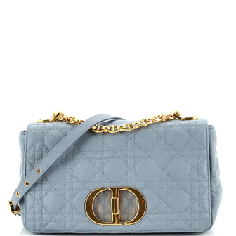 Christian Dior Caro Bag Cannage Quilt Calfskin Medium