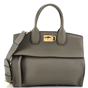 Salvatore Ferragamo Studio Satchel Leather Medium