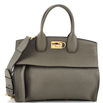 Salvatore Ferragamo Studio Satchel Leather Medium