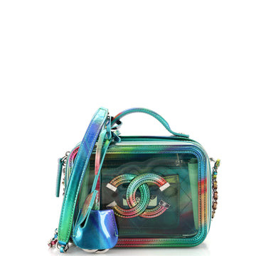 Chanel Filigree Vanity Case PVC with Lambskin Small