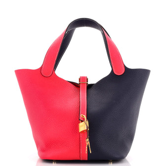 Hermes Picotin Lock Bag Bicolor Clemence MM