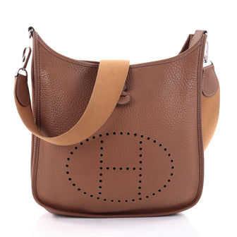 Hermes Evelyne Crossbody Gen II Clemence PM Brown 2599502