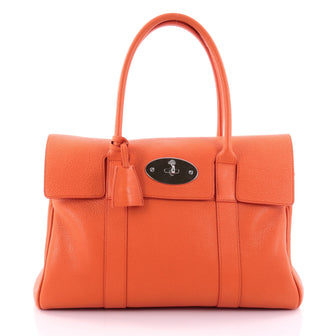 Mulberry Bayswater Satchel Leather Medium Orange 2599601