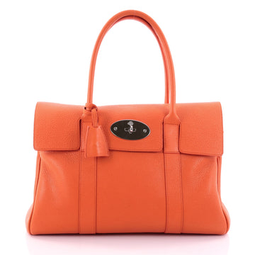 Mulberry Bayswater Satchel Leather Medium Orange 2599601