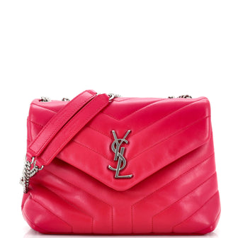 Saint Laurent Loulou Shoulder Bag Matelasse Chevron Leather Small