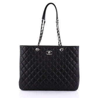 Chanel Classic CC Shopping Tote Quilted Calfskin Large Black 2601501