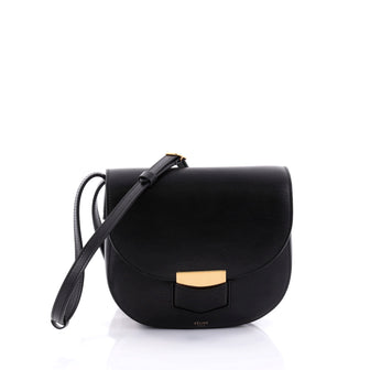 Celine Trotteur Crossbody Bag Calfskin Small Black 2601701