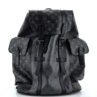 Louis Vuitton Christopher Backpack Reverse Monogram Eclipse Canvas MM