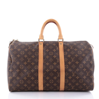Louis Vuitton Keepall Bag Monogram Canvas 45 Brown 2602104