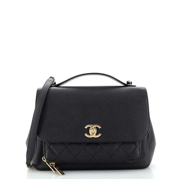 Chanel Business Affinity Flap Bag Quilted Caviar Large