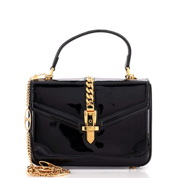 Gucci Sylvie 1969 Top Handle Bag Patent Mini