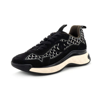 Chanel Women's CC Embroidery Sneakers Calfskin and Suede