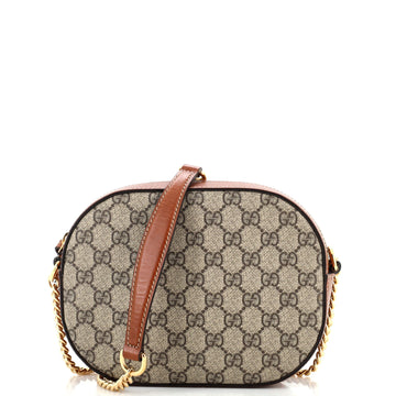 Gucci Chain Crossbody Bag GG Coated Canvas Mini
