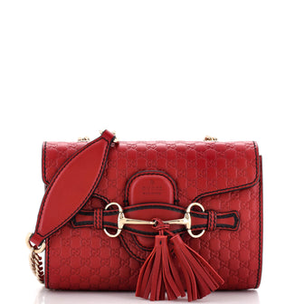 Gucci Emily Chain Flap Bag (Outlet) Microguccissima Leather Mini