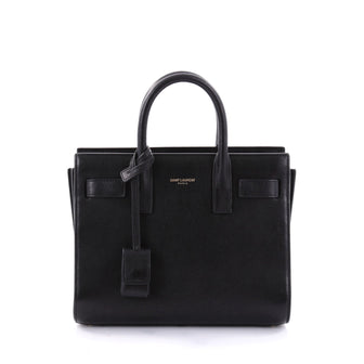 Saint Laurent Sac de Jour NM Handbag Leather Nano Black 2603701