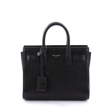 Saint Laurent Sac de Jour NM Handbag Leather Nano Black 2603701