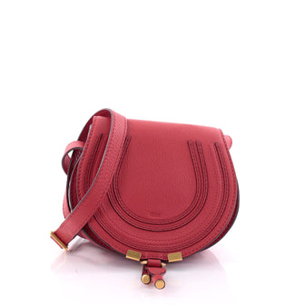 Chloe Marcie Crossbody Bag Leather Mini Red 2603702