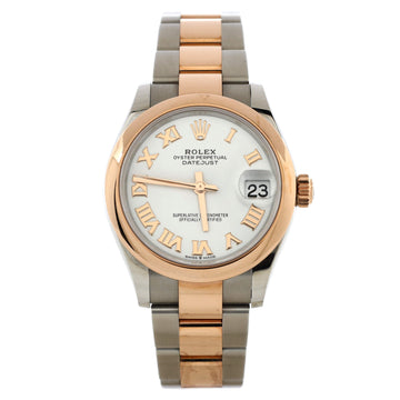 Rolex Oyster Perpetual Datejust Automatic Watch Stainless Steel and Rose Gold 31