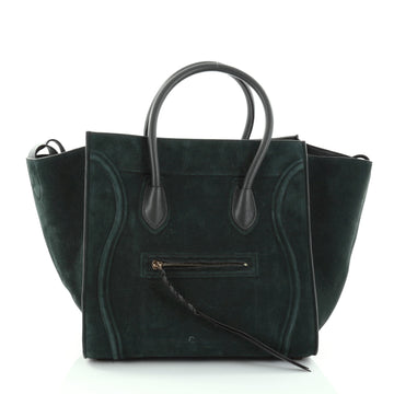 Celine Phantom Handbag Nubuck Medium Green 2604201