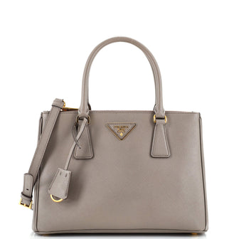 Prada Galleria Double Zip Tote Saffiano Leather Small