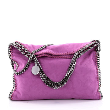 Stella McCartney Falabella Tote Embossed Faux Suede Small Pink 2604802