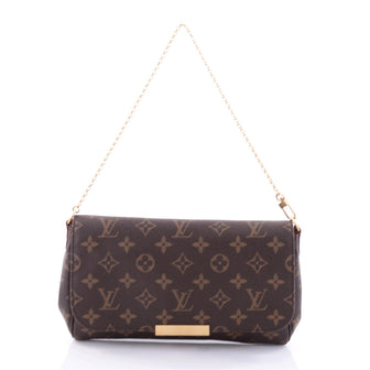 Louis Vuitton Favorite Handbag Monogram Canvas MM Brown 2605601