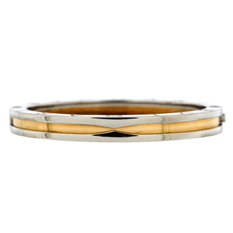Bvlgari B.Zero1 Hinged Bangle Bracelet 18K Yellow Gold and Stainless Steel 7mm