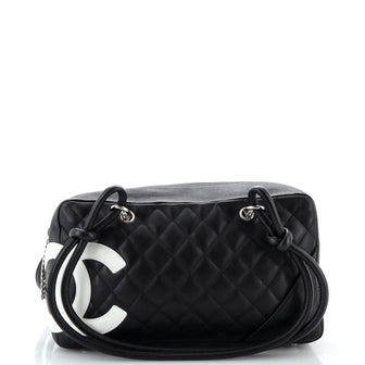 Chanel Cambon Bowler Bag Quilted Leather Medium