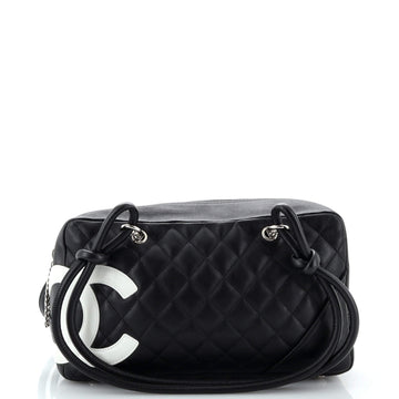 Chanel Cambon Bowler Bag Quilted Leather Medium
