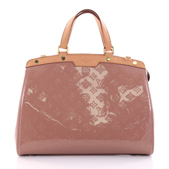 Louis Vuitton Brea Handbag Monogram Vernis GM Pink 2605801