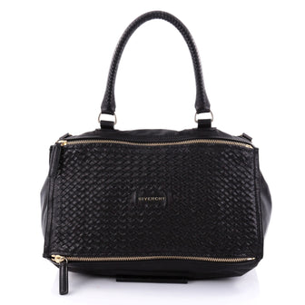 Givenchy Pandora Bag Woven Leather Large Black 2606105