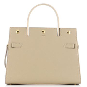Burberry Title Top Handle Bag Leather Medium