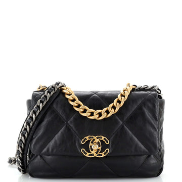 Chanel 19 Flap Bag Quilted Leather Medium