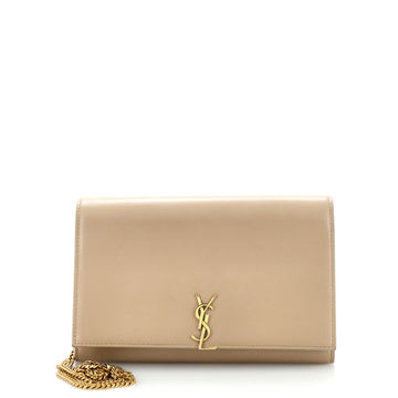 Saint Laurent Classic Monogram Flap Chain Wallet Leather