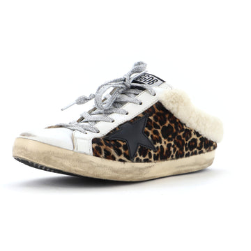 Golden Goose Women's Superstar Sabot Sneakers Mixed Materials with Shearling