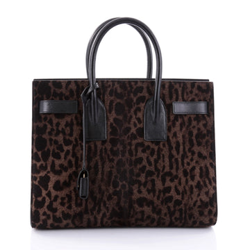 Saint Laurent Sac de Jour Handbag Pony Hair Small Brown 2607701
