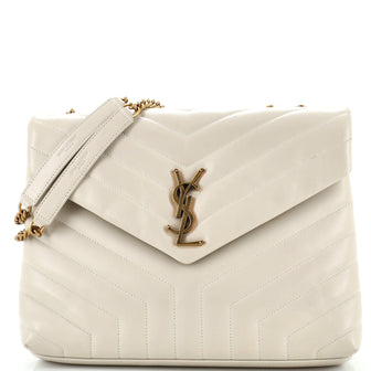 Saint Laurent Loulou Shoulder Bag Matelasse Chevron Leather Medium