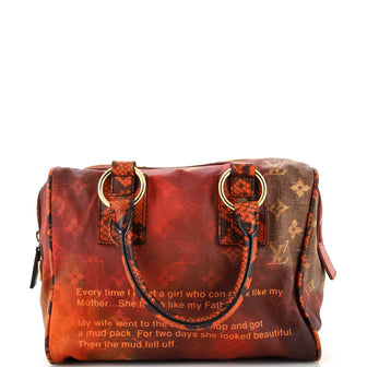 Louis Vuitton Mancrazy Jokes Handbag Monogram Canvas and Snakeskin