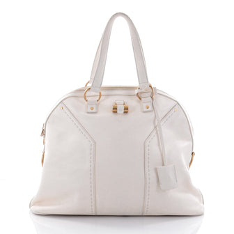 Saint Laurent Muse Shoulder Bag Leather Large White 2608201