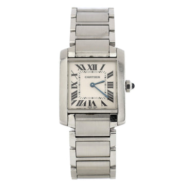 Cartier Tank Francaise Quartz Watch Stainless Steel 25