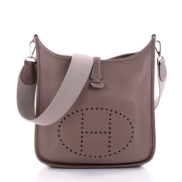 Hermes Evelyne Crossbody Gen II Clemence PM Brown 2608803