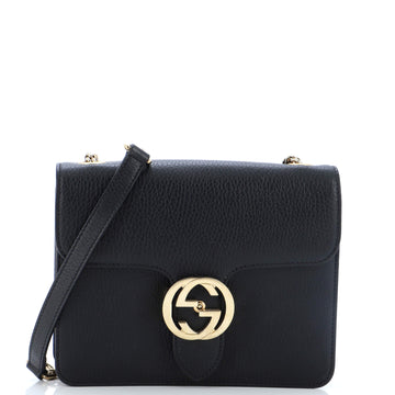 Gucci Interlocking Shoulder Bag Leather Small