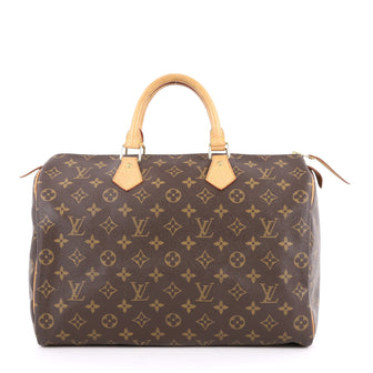Louis Vuitton Speedy Handbag Monogram Canvas 35 Brown 2609103