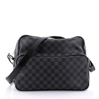 Louis Vuitton Leoh Messenger Bag Damier Graphite Black 2609105