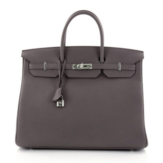 Hermes Birkin Handbag Grey Togo with Palladium Hardware 2609201