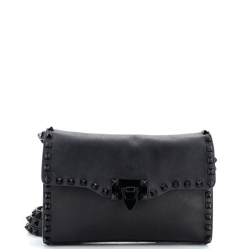 Valentino Garavani Rockstud Flip Lock Flap Bag Leather Small